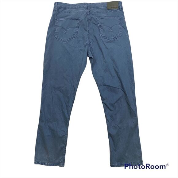 Mens Jack of Spades High Roller Comfort Sit Straight Leg Blue Casual Pants 42x32 - Picture 3 of 9